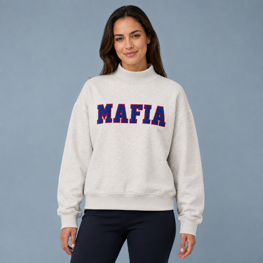 MAFIA Oatmeal Mock Neck