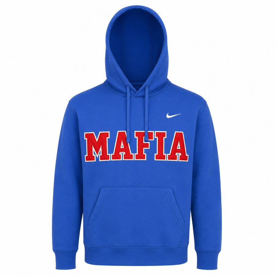Store product photo of the royal MAFIA hoodie